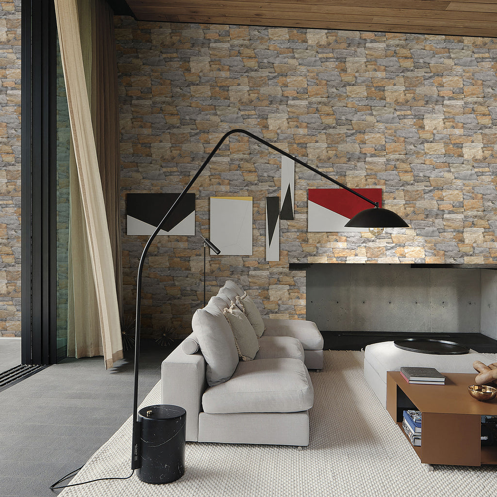 Rust Structured Textured Tile - lifestyle view