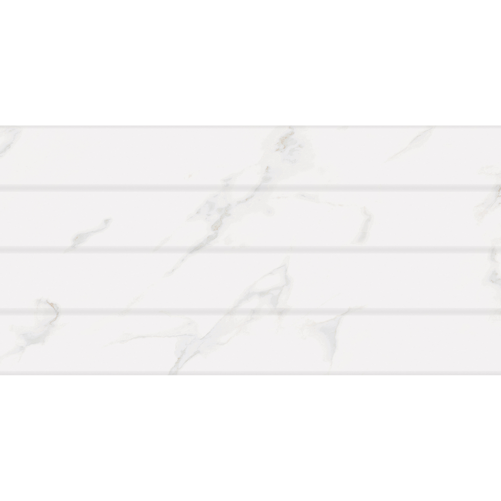 Boro-Panel Carrara White Panel Embossed Gloss Tile