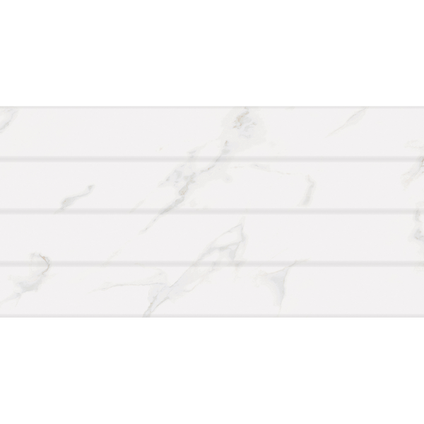 Boro-Panel Carrara White Panel Embossed Gloss Tile