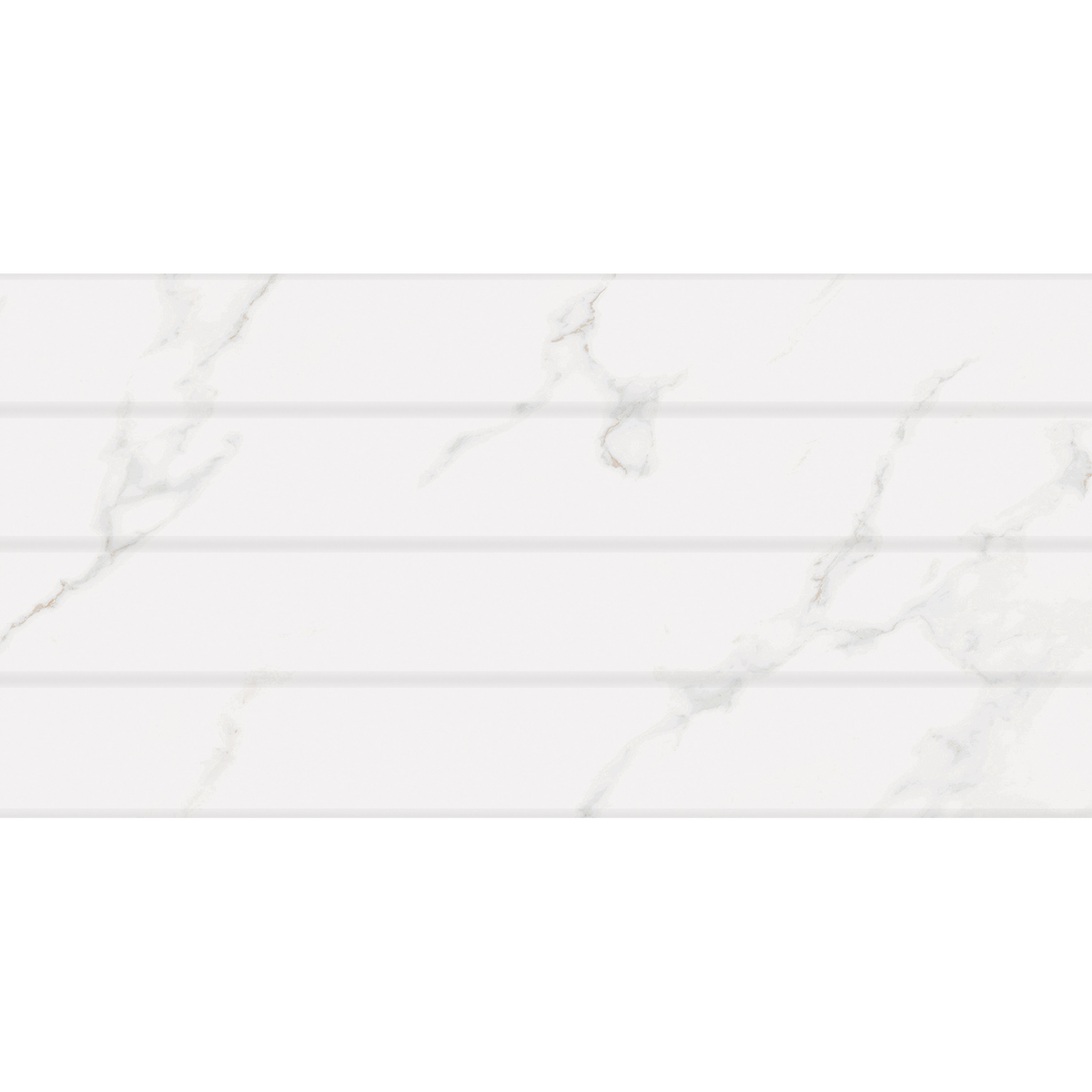 Carrara White Panel Embossed Gloss Tile
