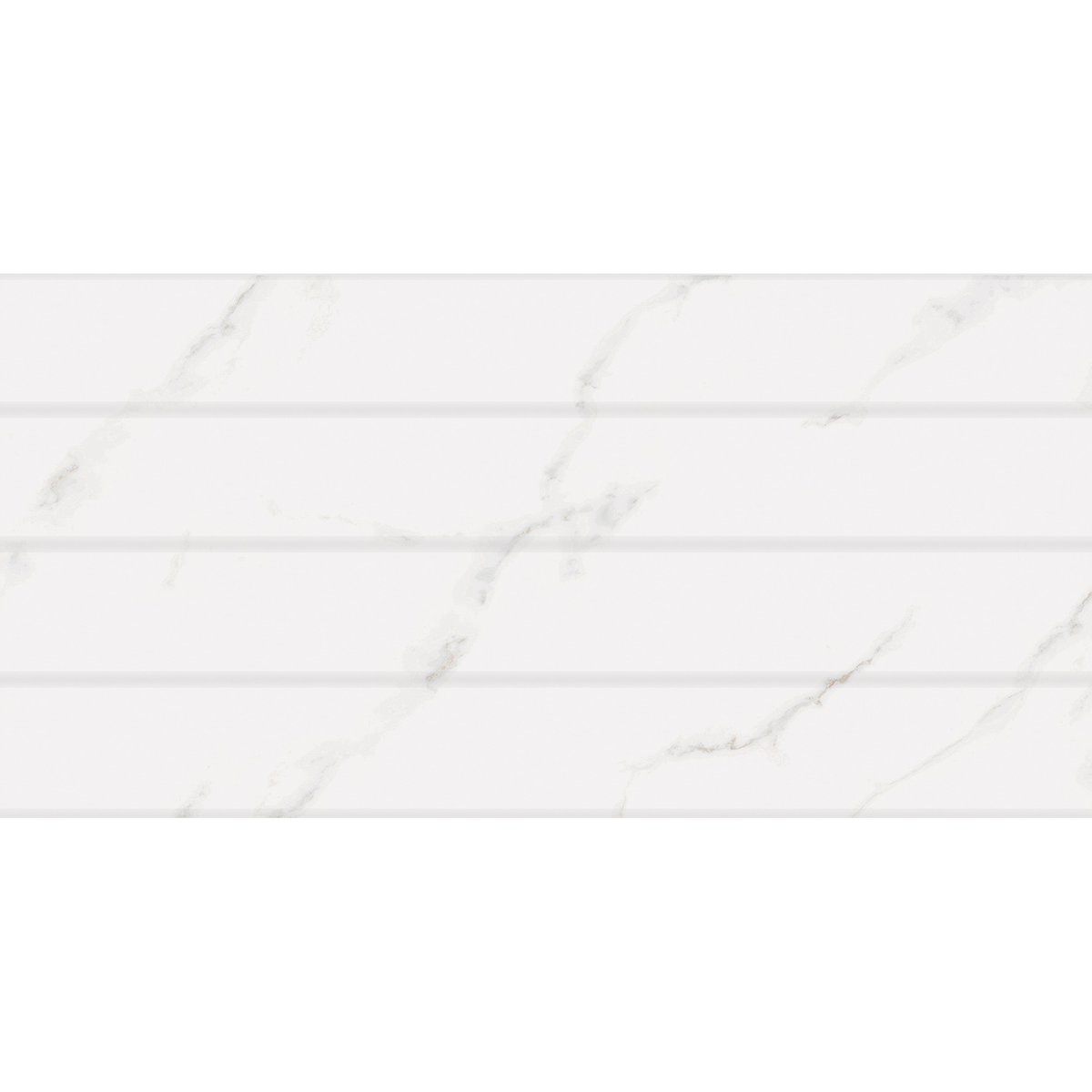 Carrara White Panel Embossed Gloss Tile