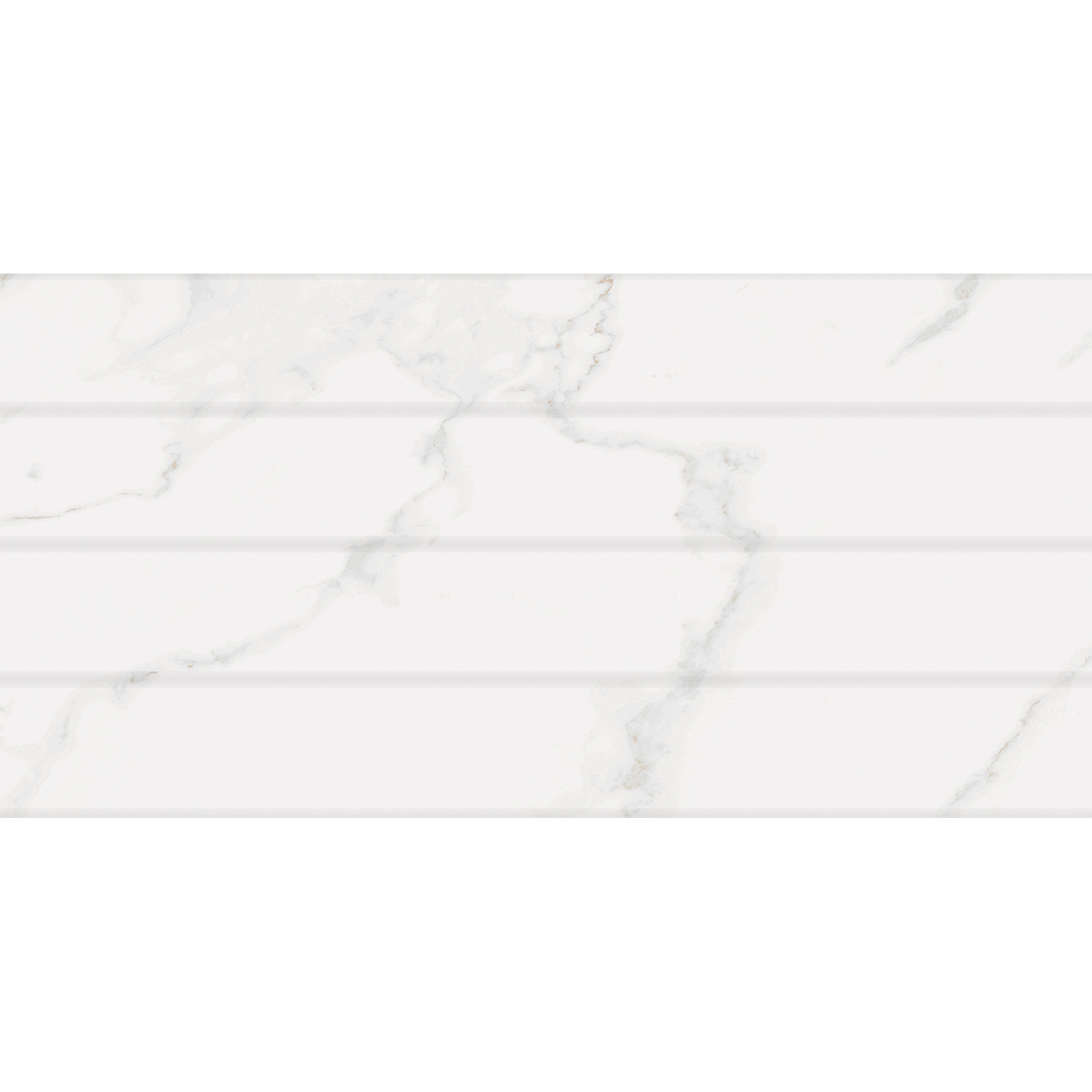 Carrara White Panel Embossed Gloss Tile