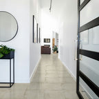 White Structured Matt Tile - lifestyle view