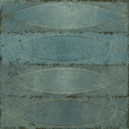 Elouera Shield Aqua Embossed Gloss Tile