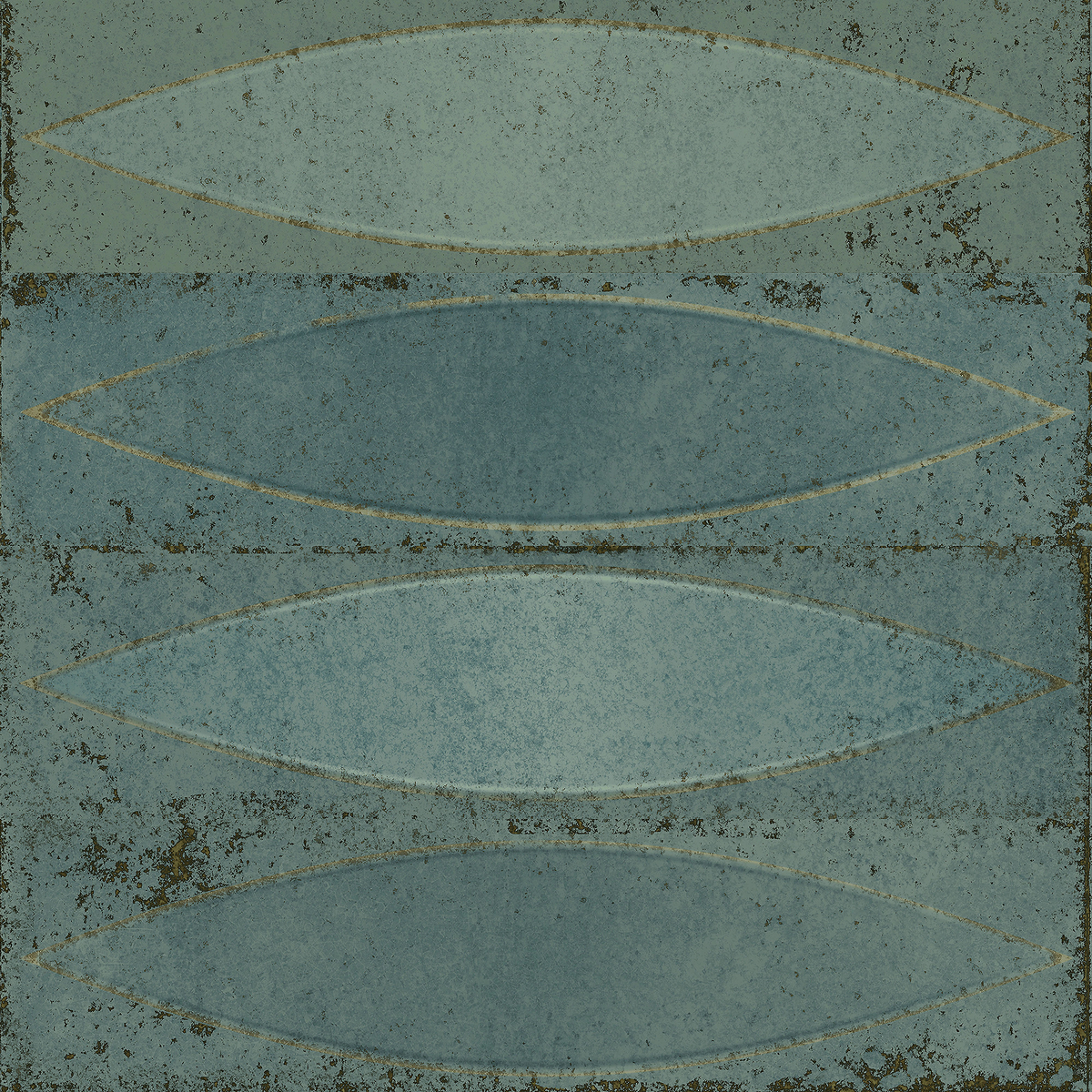 Shield Aqua Embossed Gloss Tile
