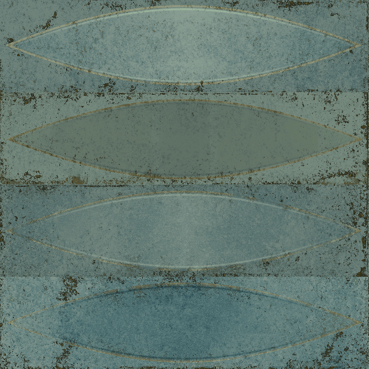 Shield Aqua Embossed Gloss Tile