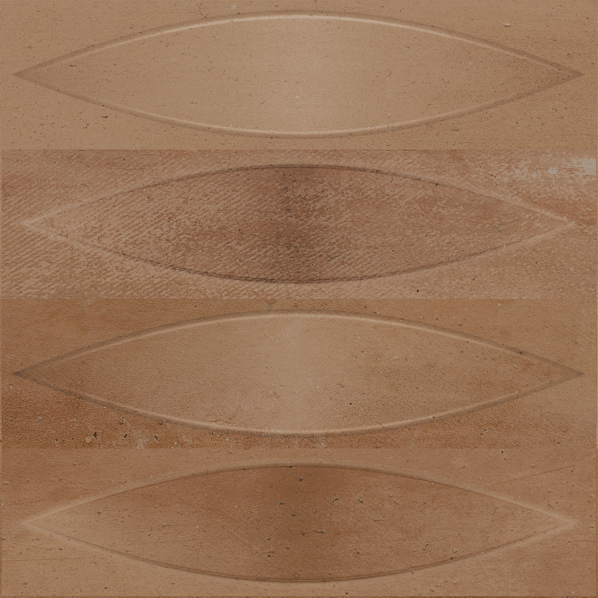 Elouera Shield Copper Embossed Matt Tile