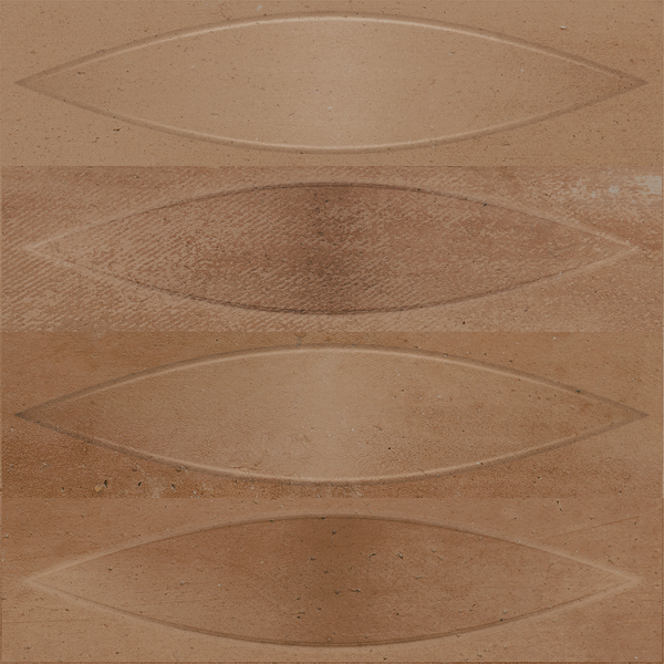 Elouera Shield Copper Embossed Matt Tile