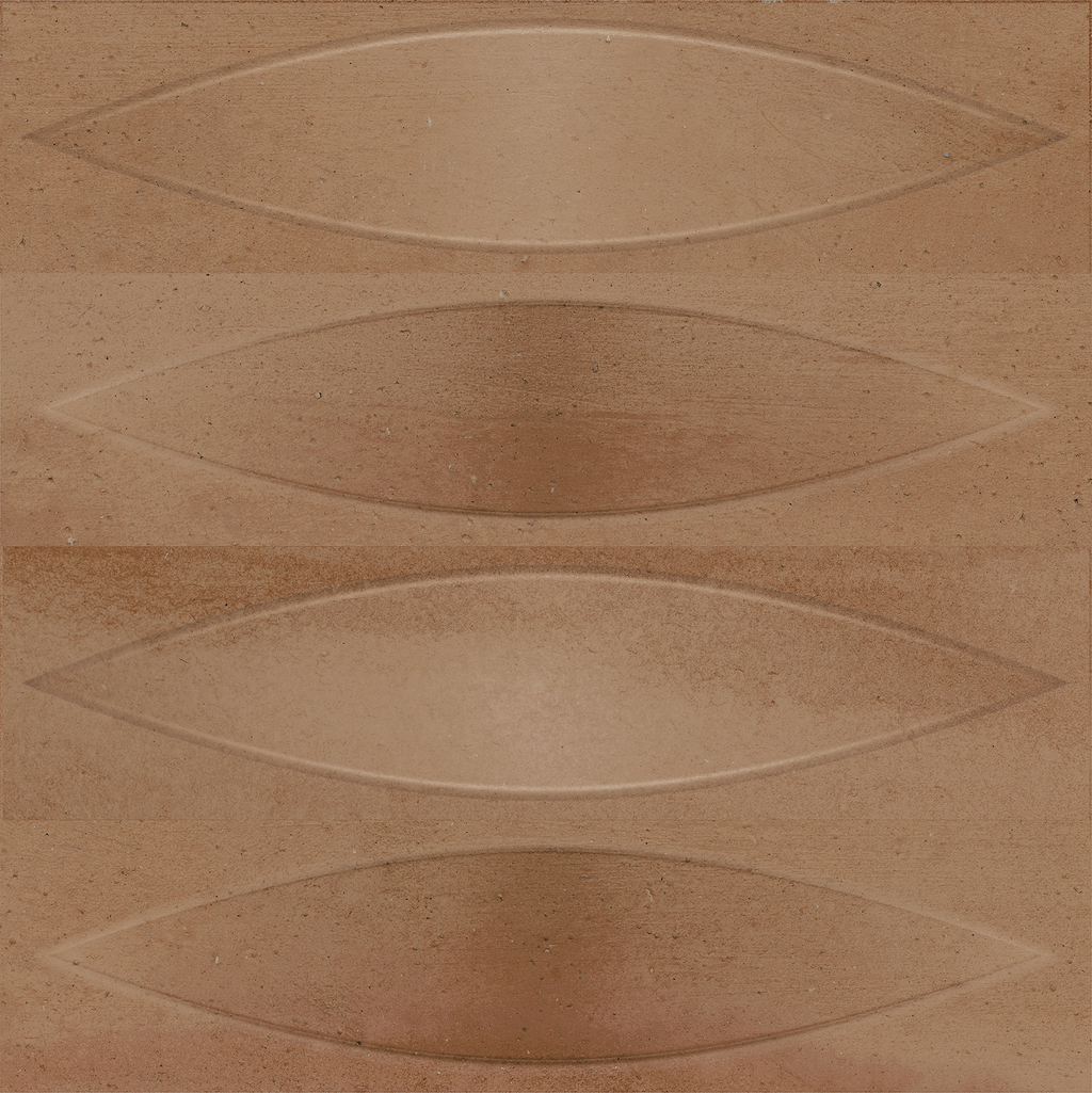 Shield Copper Embossed Matt Tile