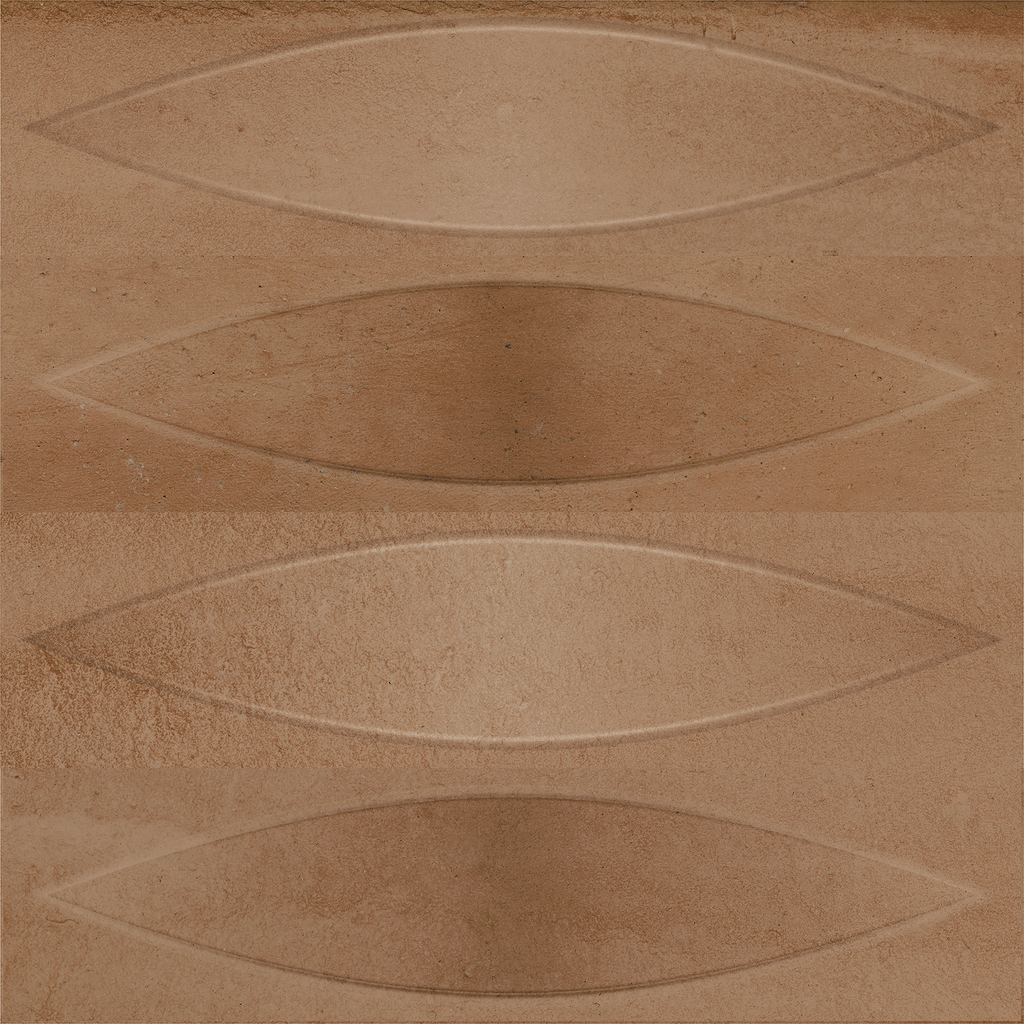 Shield Copper Embossed Matt Tile