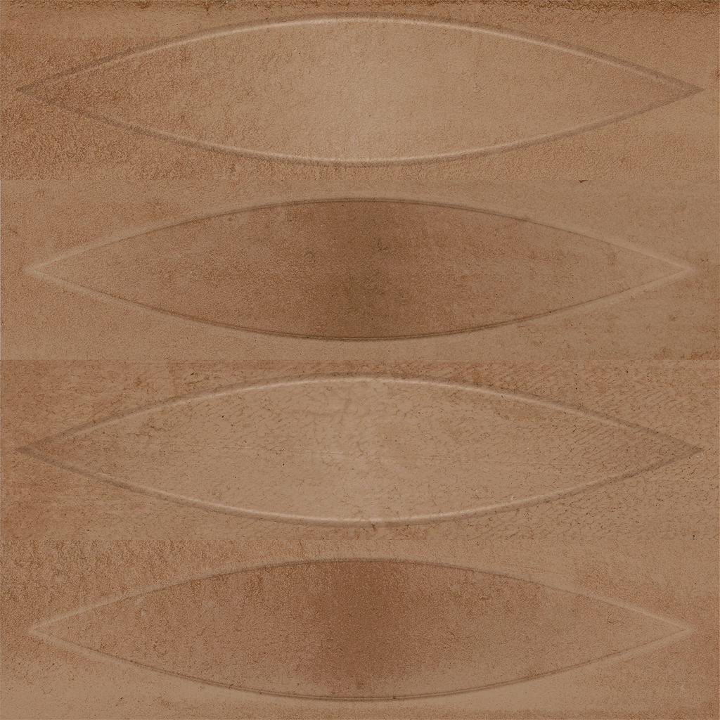 Shield Copper Embossed Matt Tile