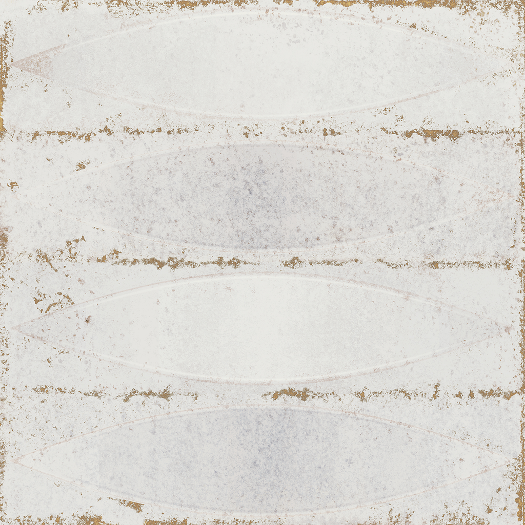 Elouera Shield White Embossed Gloss Tile