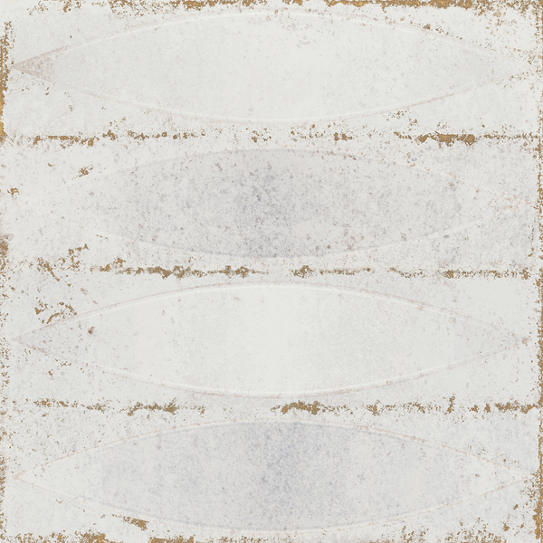 Elouera Shield White Embossed Gloss Tile