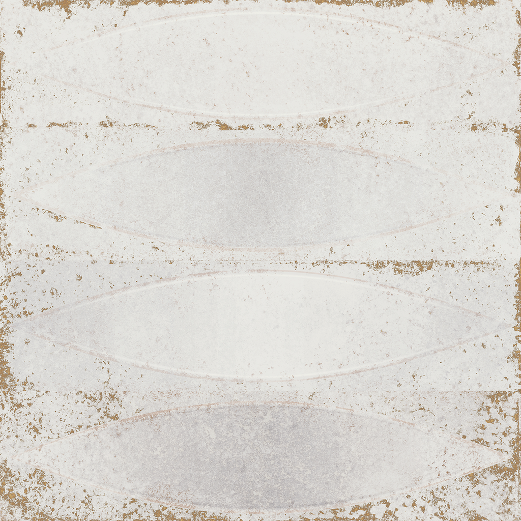Shield White Embossed Gloss Tile