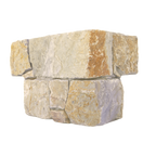 Natural Limestone Gold Structured Corner (Pack of 2)