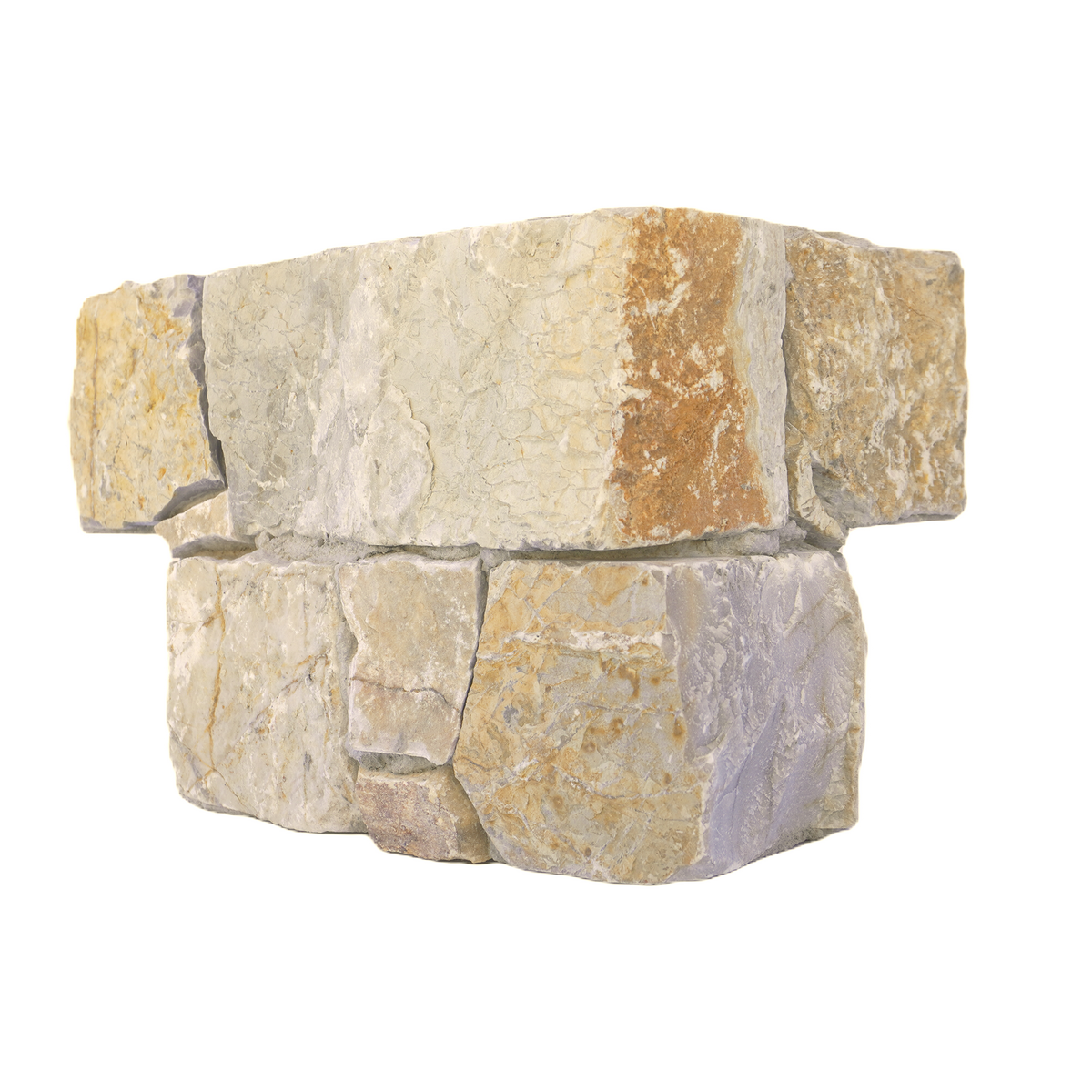 Natural Limestone Gold Structured Corner (Pack of 2)