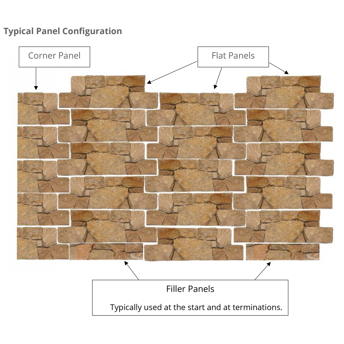 Natural Limestone Gold Structured Corner (Pack of 2)