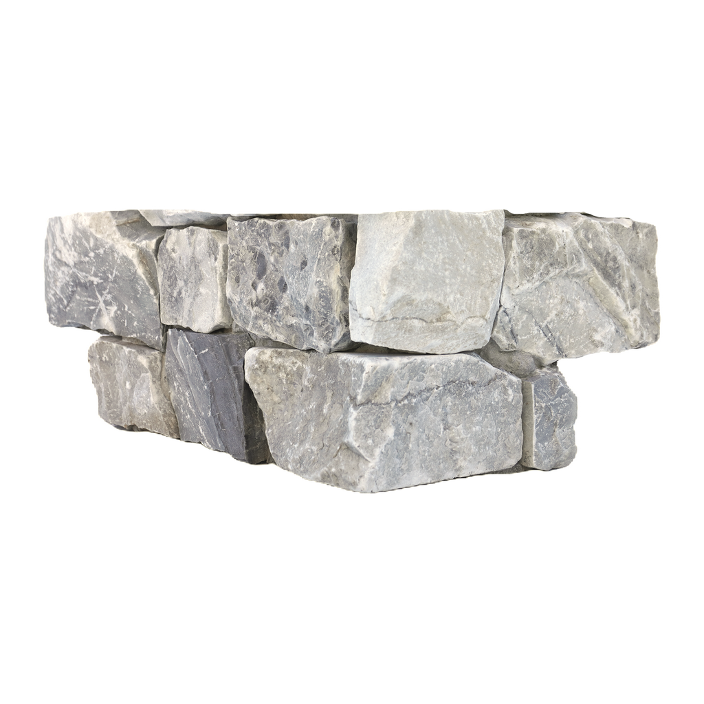 Natural Limestone Silver Structured Corner (Pack of 2)