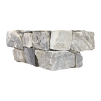 Natural Limestone Silver Structured Corner (Pack of 2)