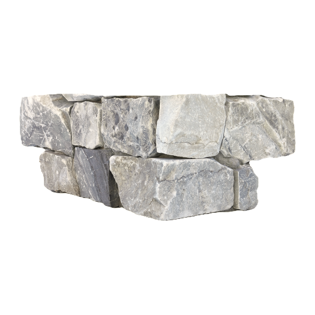 Natural Limestone Silver Structured Corner (Pack of 2)