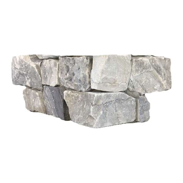 Natural Limestone Silver Structured Corner (Pack of 2)