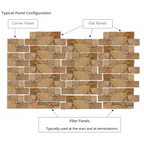 Natural Limestone Silver Structured Panel (Pack of 3)