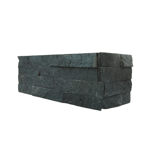 Natural Quartz Black Structured Corner (Pack of 5)