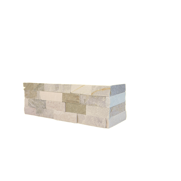 Natural Slate Oyster Yellow Structured Corner (Pack of 5)