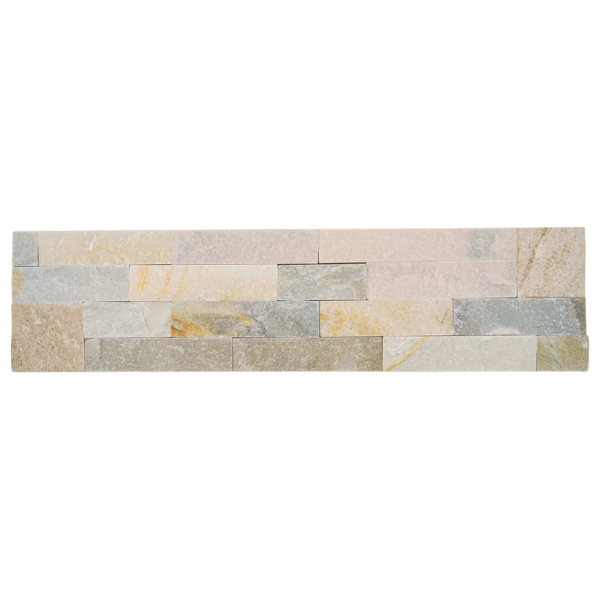 Natural Slate Oyster Yellow Structured Panel (Pack of 5)