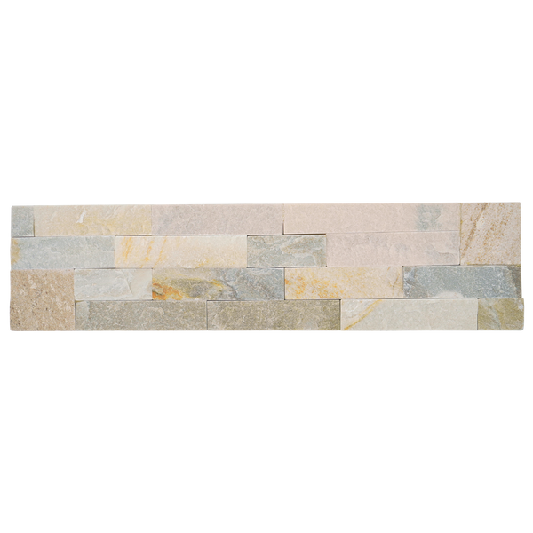Natural Slate Oyster Yellow Structured Panel (Pack of 5)