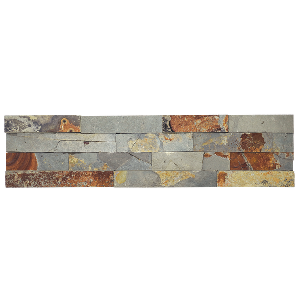 Natural Slate Russet Structured Panel (Pack of 5)