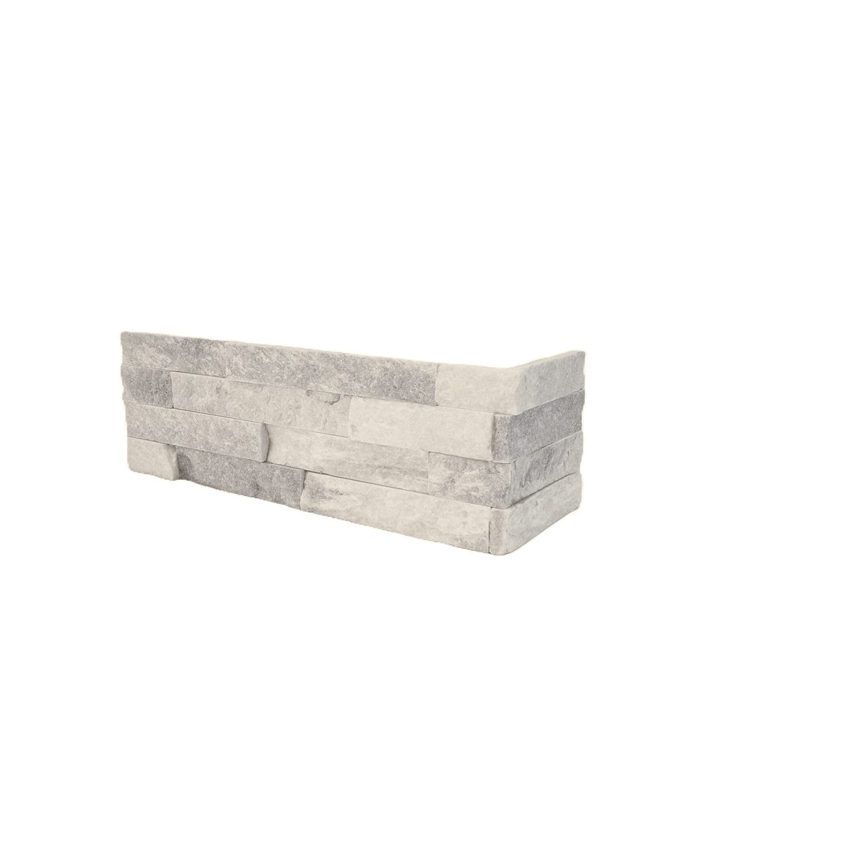 Natural Quartz Silver Ice Structured Corner (Pack of 5)