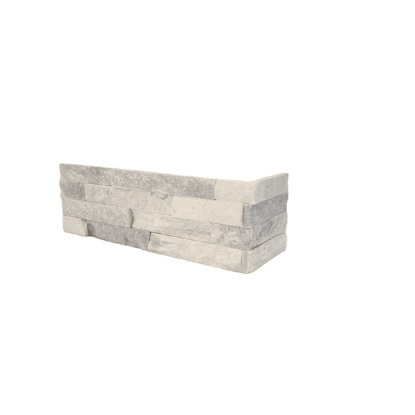 Natural Quartz Silver Ice Structured Corner (Pack of 5)