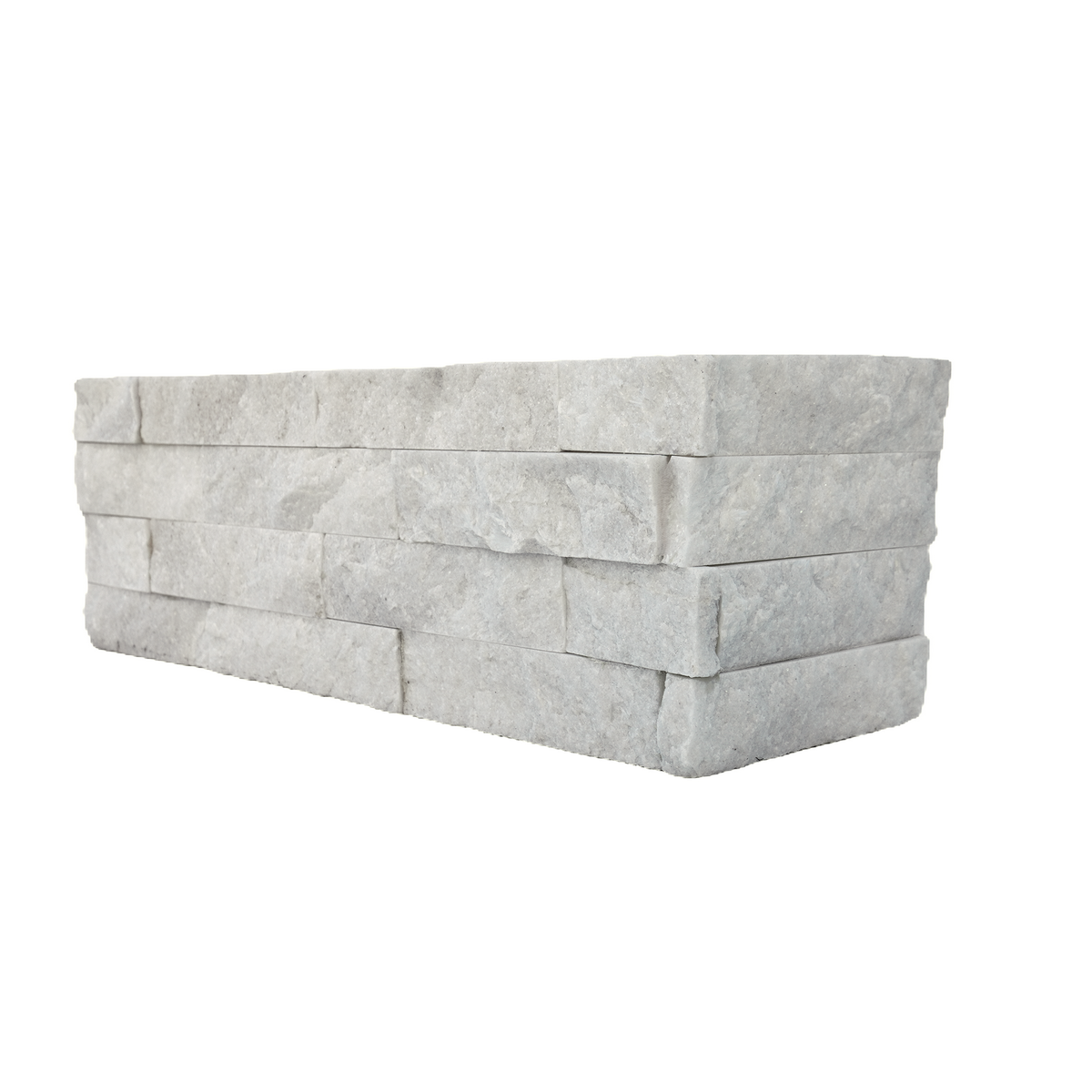 Natural Quartz Snow White Structured Corner (Pack of 5)