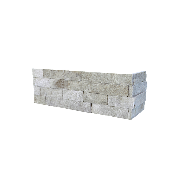 Natural Quartz White Structured Corner (Pack of 5)