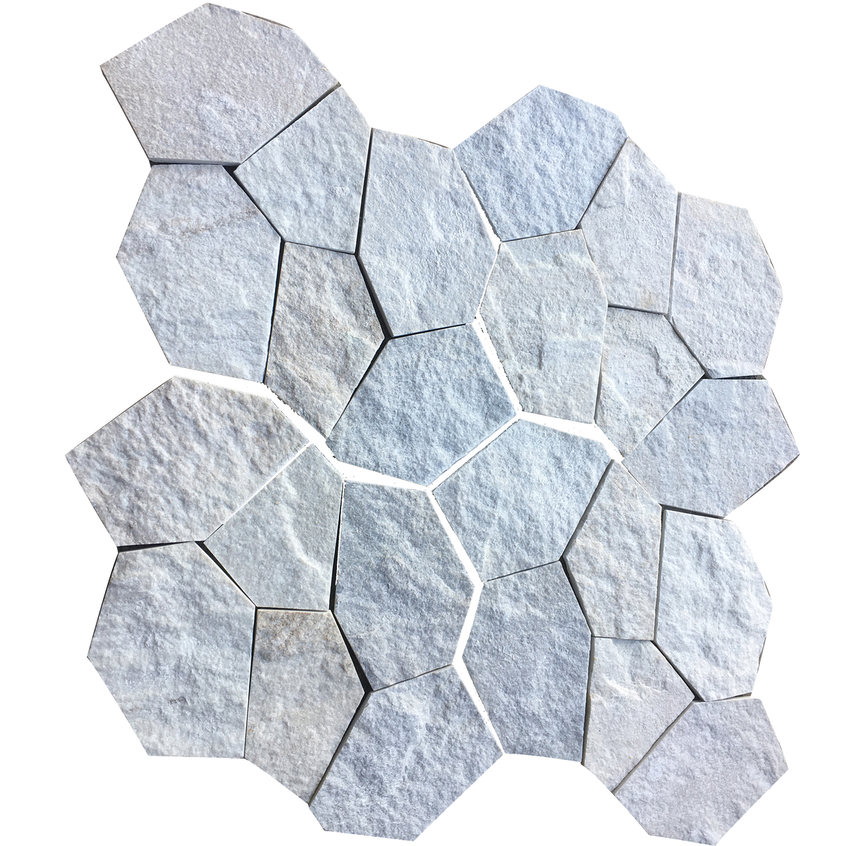 Natural Quartz CrazyPave Forst Structured Mosaic (Crate of 5m2)
