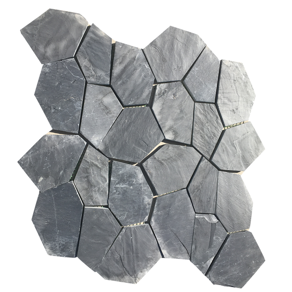 Natural Slate CrazyPave Onyx Structured Mosaic (Crate of 5m2)