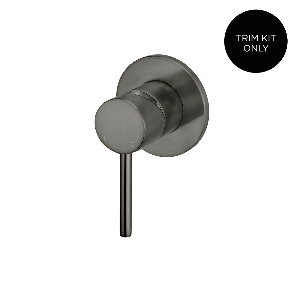 Wall/Shower Mixer Trim Kit Gun Metal