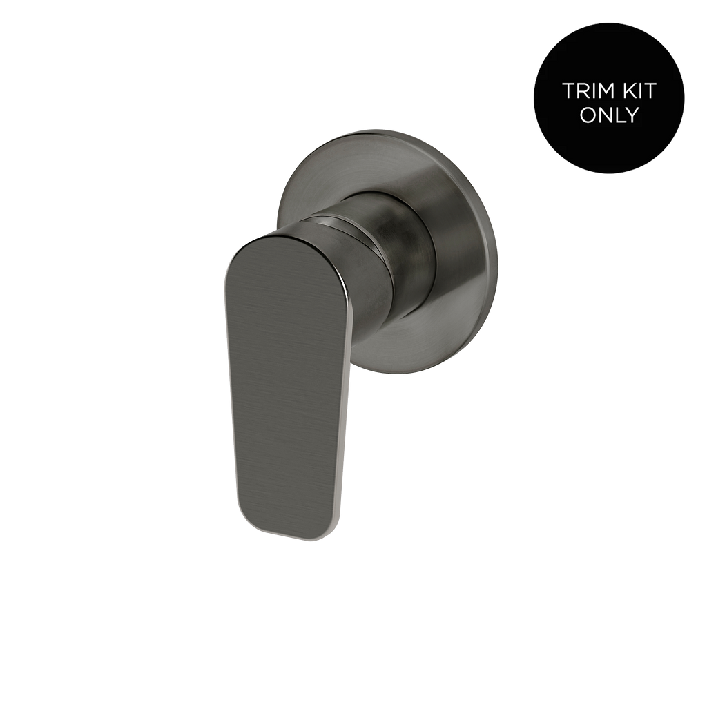 Wall/Shower Mixer Paddle Handle Trim Kit Gun Metal