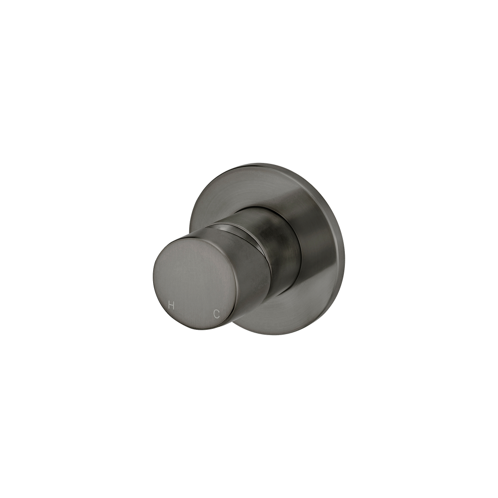 Wall/Shower Mixer Pinless Handle Trim Kit Brushed Gun Metal