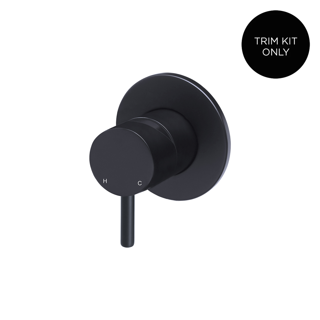 Wall/Shower Mixer Short Pin Trim Kit Matte Black