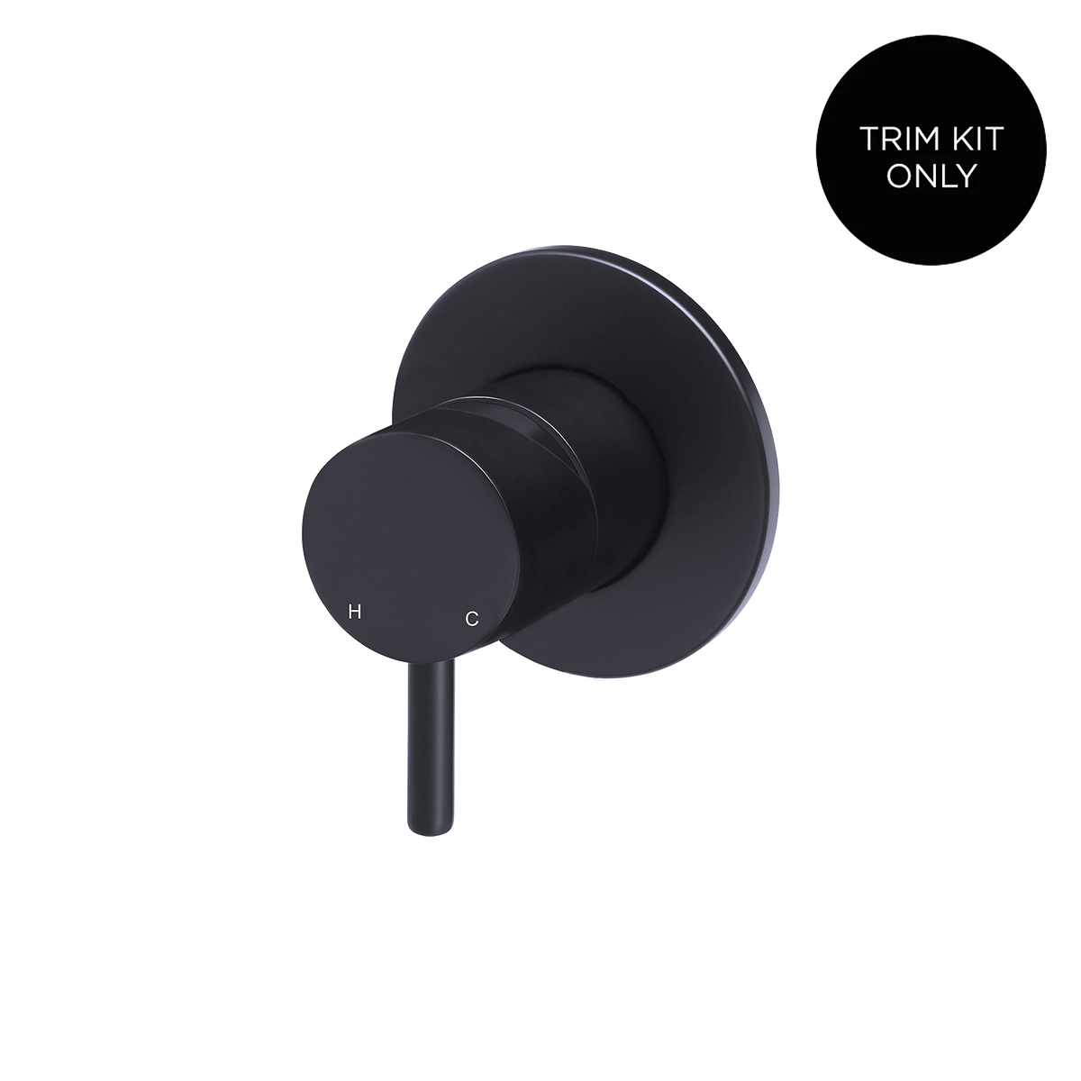 Wall/Shower Mixer Short Pin Trim Kit Matte Black