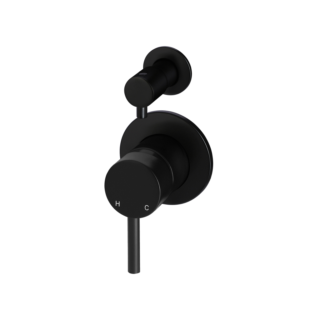 Wall/Shower Diverter Mixer Trim Kit Matte Black