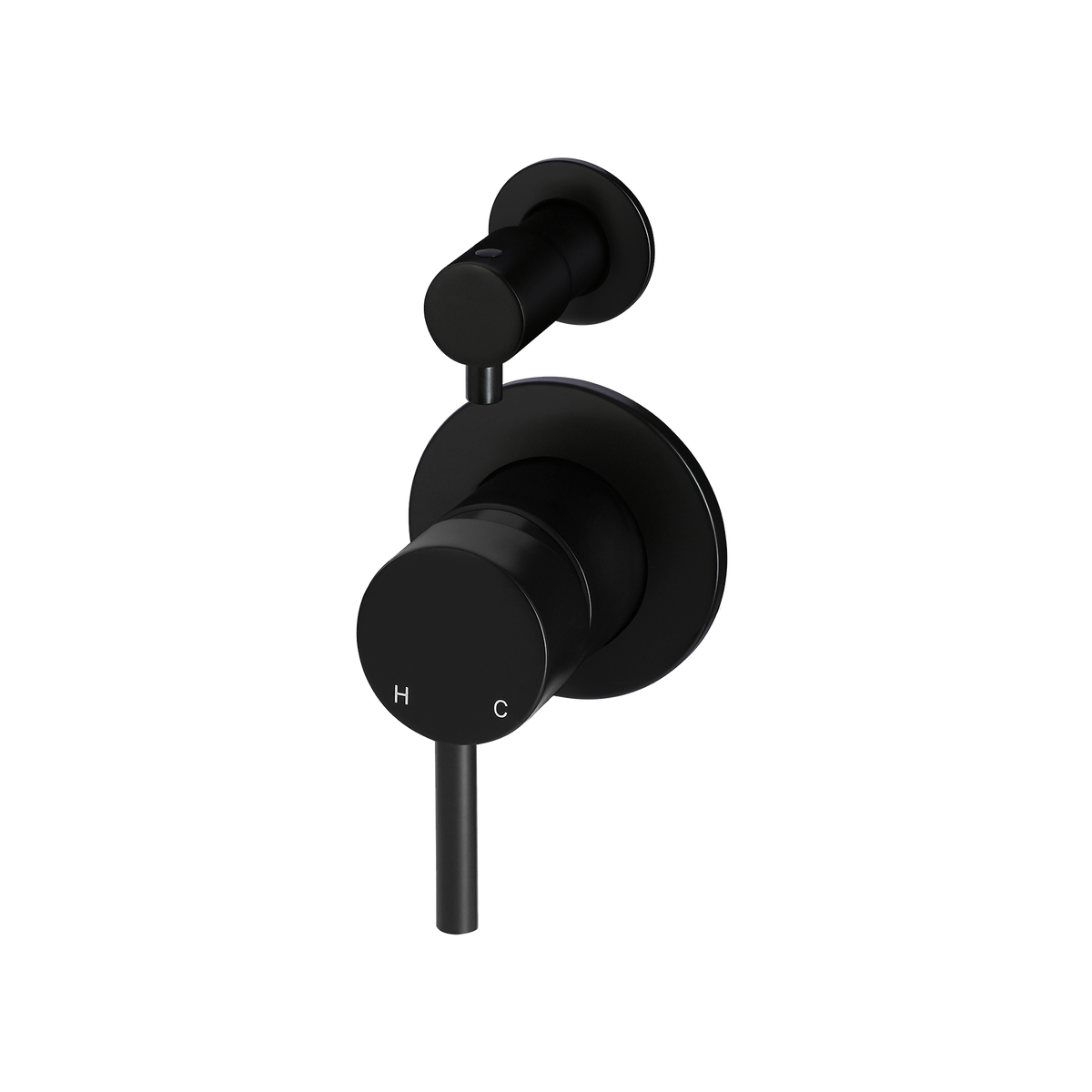 Wall/Shower Diverter Mixer Trim Kit Matte Black