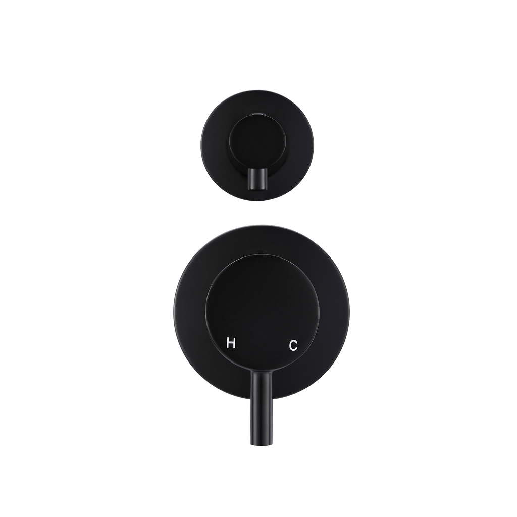Wall/Shower Diverter Mixer Trim Kit Matte Black