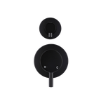 Wall/Shower Diverter Mixer Trim Kit Matte Black