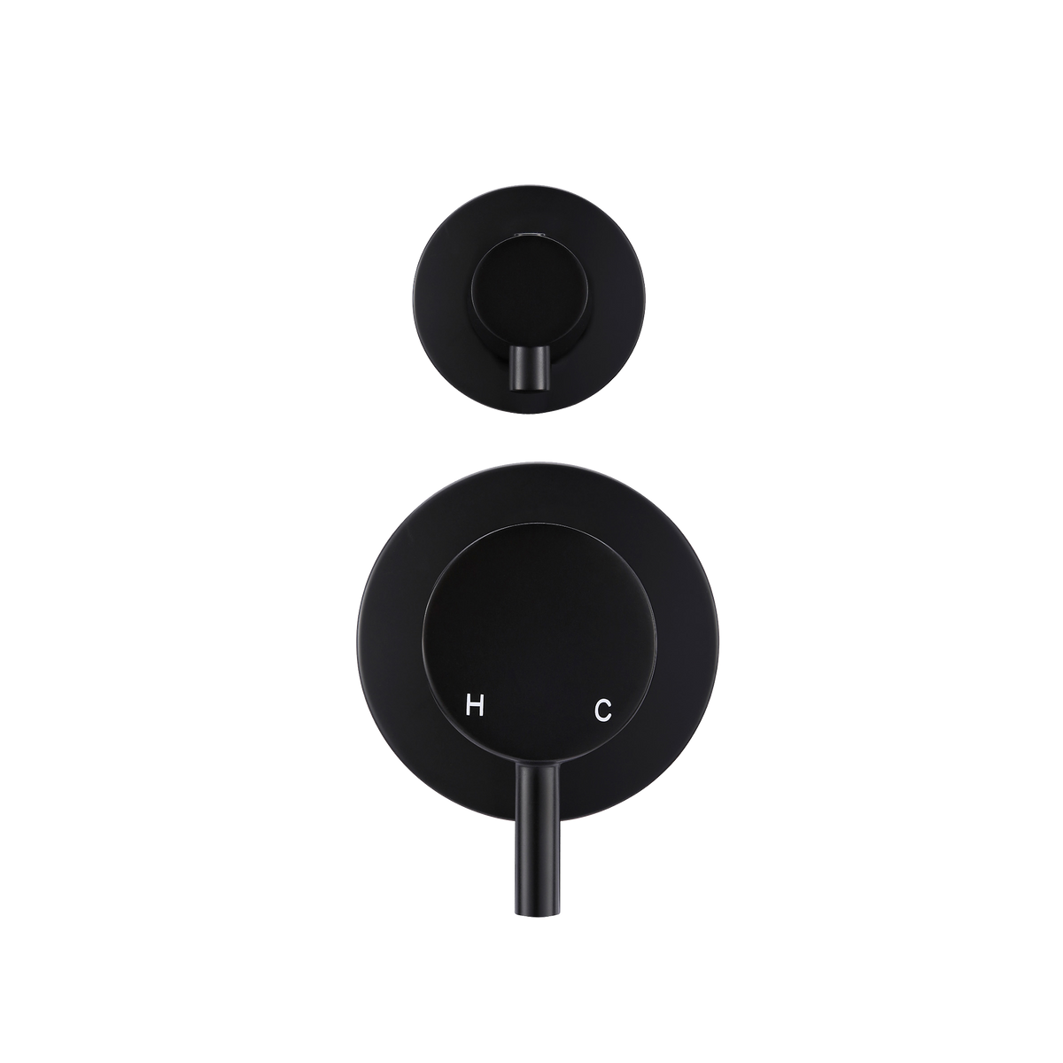 Wall/Shower Diverter Mixer Trim Kit Matte Black