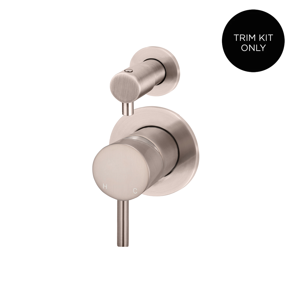 Wall/Shower Diverter Mixer Trim Kit Champagne