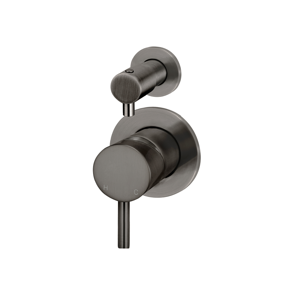 Wall/Shower Diverter MixerTrim Kit Brushed Gun Metal