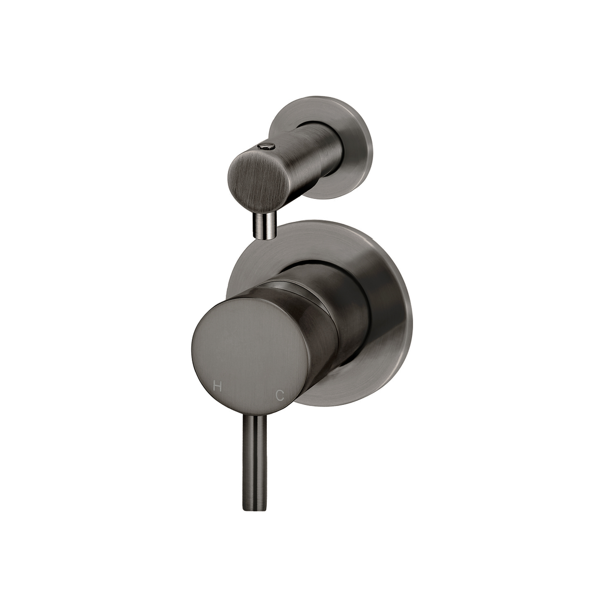 Wall/Shower Diverter MixerTrim Kit Brushed Gun Metal